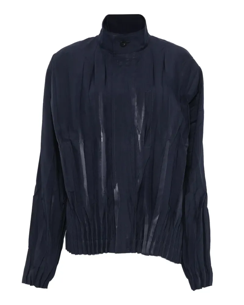 Issey Miyake Plissiertes Sakko - Blau Blau