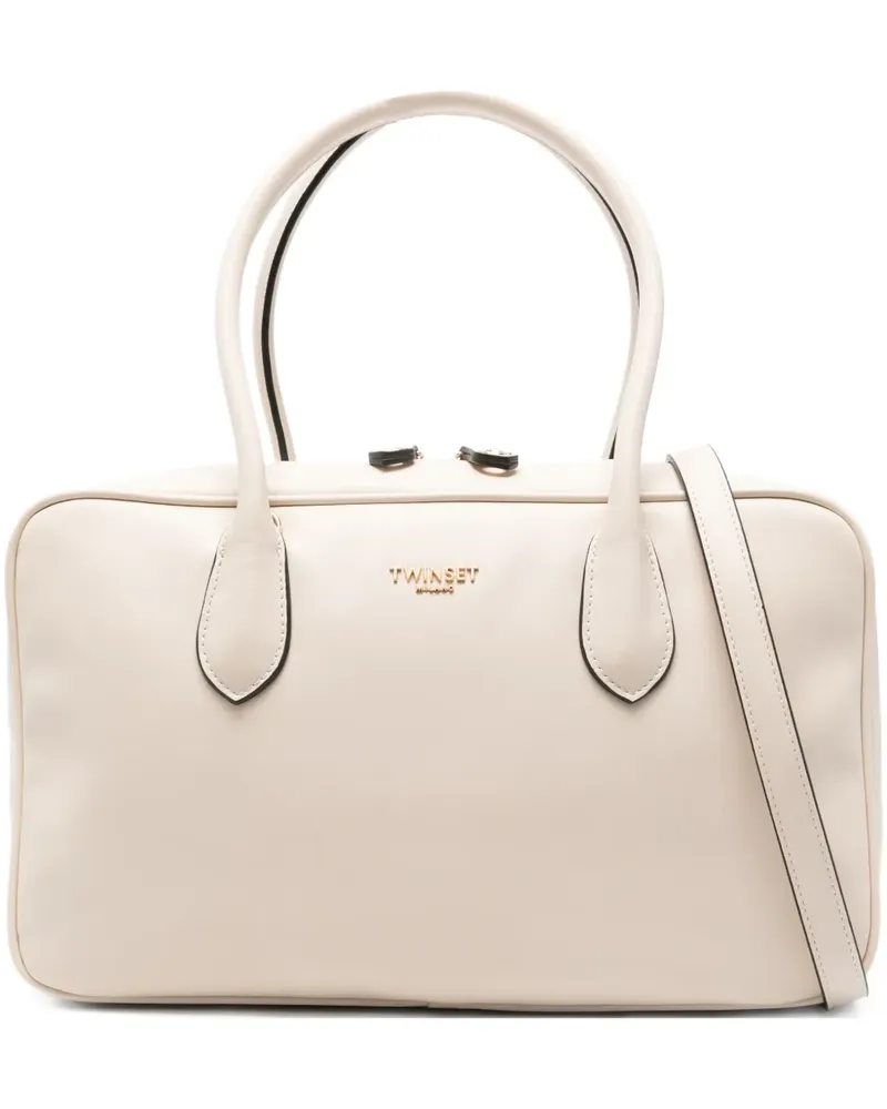 Twin-Set Shopper mit Logo - Nude Nude