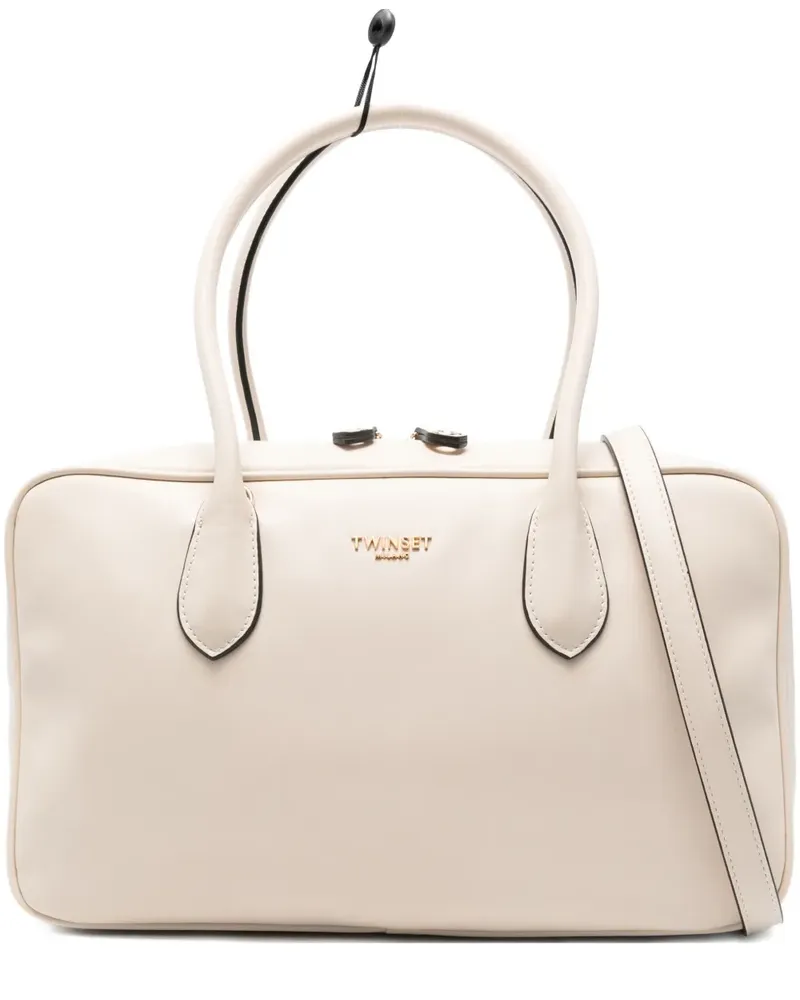 Twin-Set Shopper mit Logo - Nude Nude