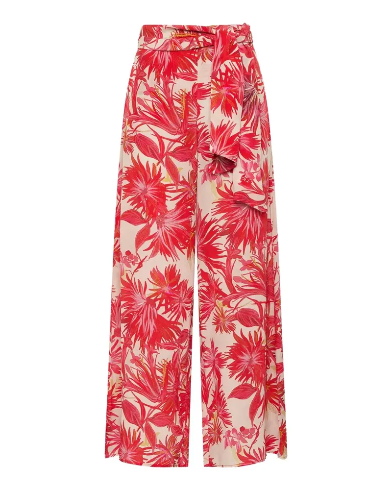 Maliparmi floral-print palazzo pants - Rot Rot