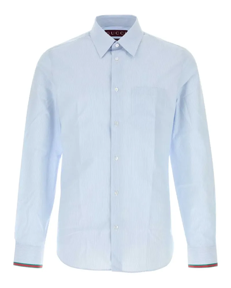 Gucci Gestreiftes Hemd - Blau Blau
