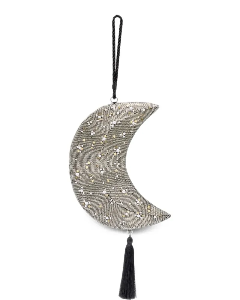 Simon Miller Handgelenktasche mit Perlen - Silber Silber