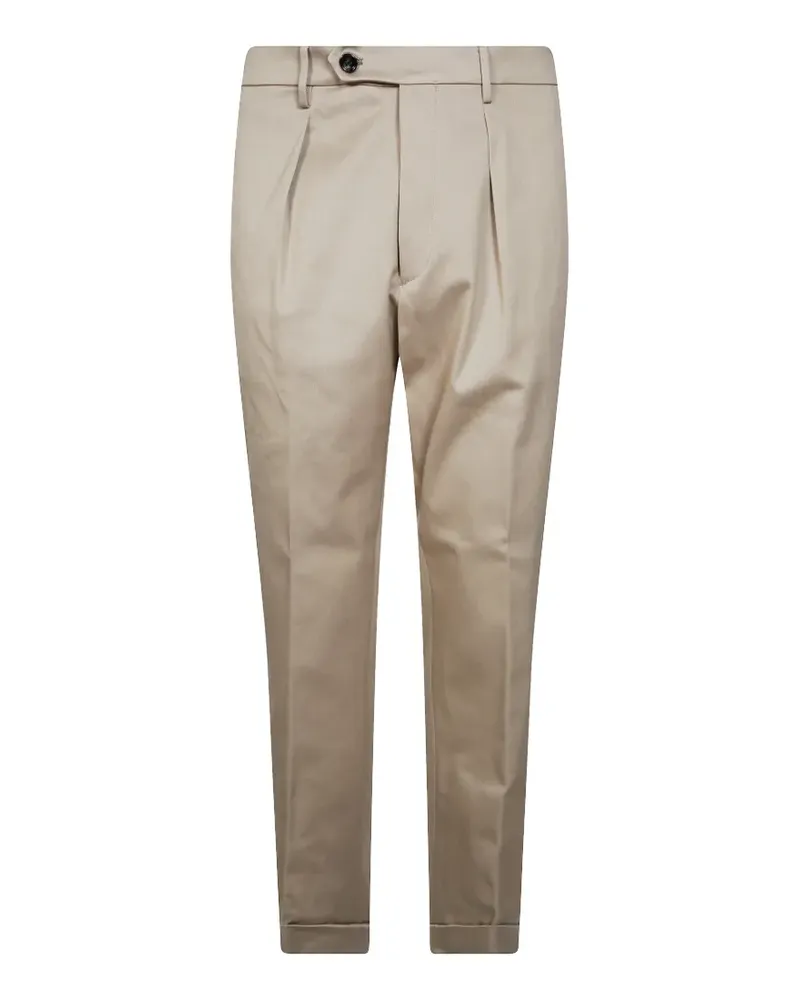 Berwich Bundfaltenhose mit Umschlag - Nude Nude