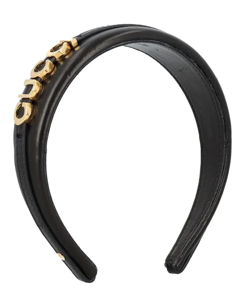 Gucci Haarband mit Logo - Schwarz Schwarz