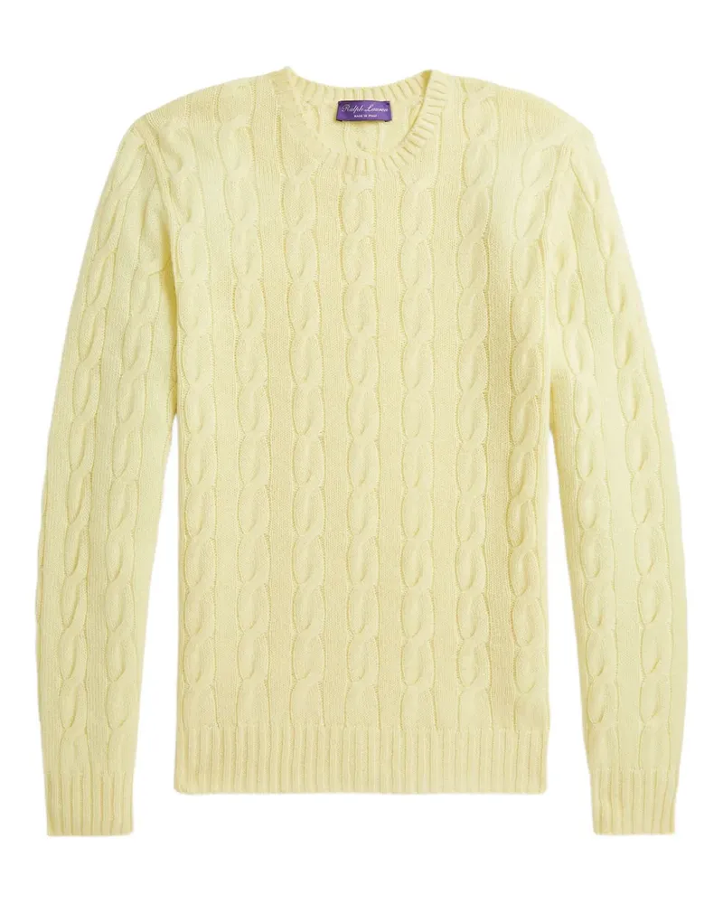 Ralph Lauren Pullover mit Zopfmuster - Gelb Gelb