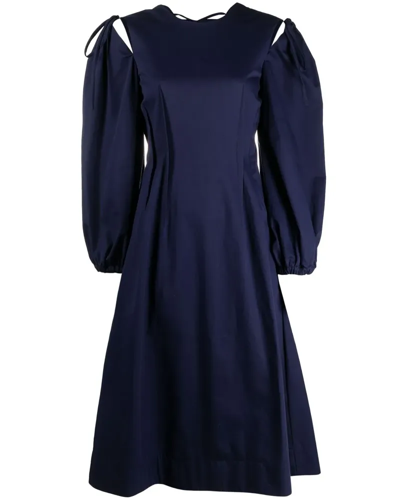 MSGM A-Linien-Kleid mit langen Ärmeln - Blau Blau