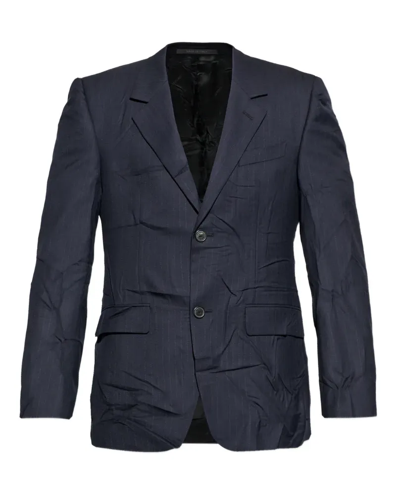 Balenciaga Sakko mit Nadelstreifen - Blau Blau