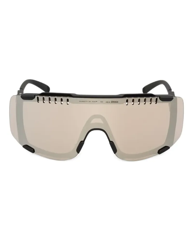 POC Devour Sonnenbrille mit geometrischem Gestell - Schwarz Schwarz