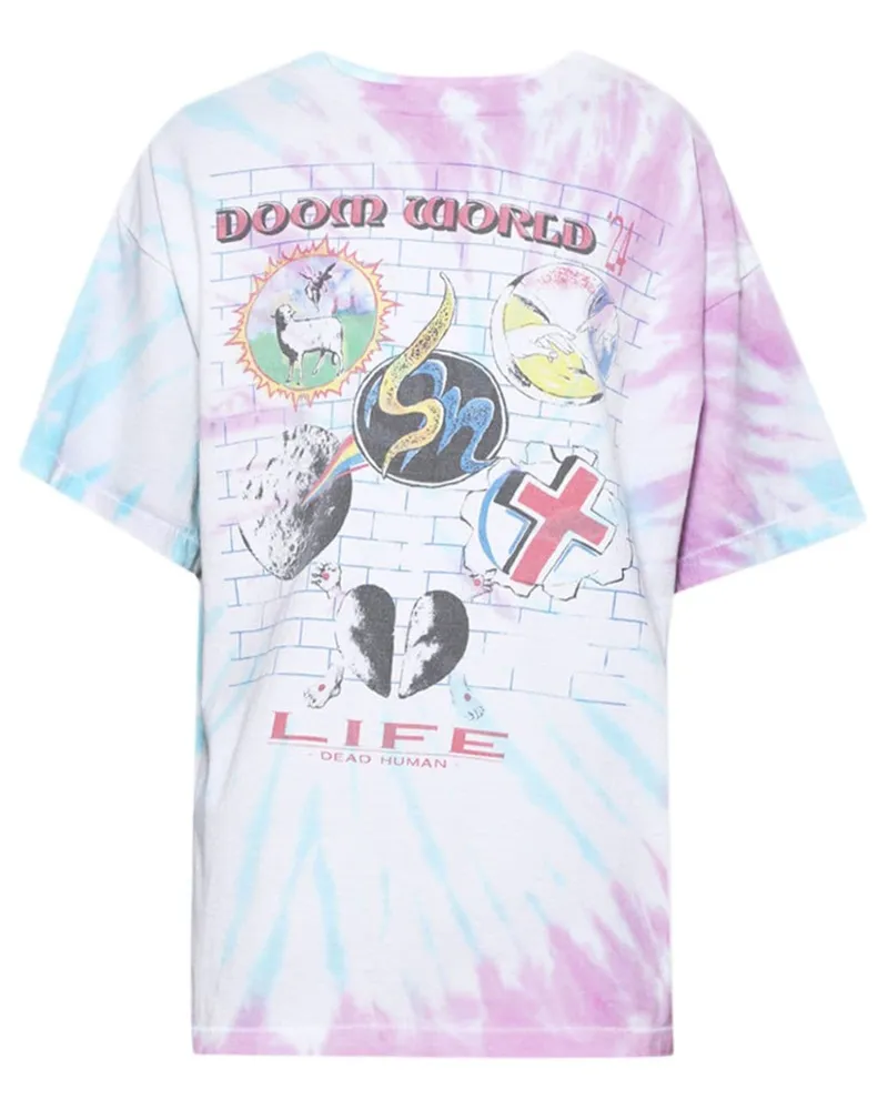 SAINT MXXXXXX x Lastman Door World T-Shirt Rosa