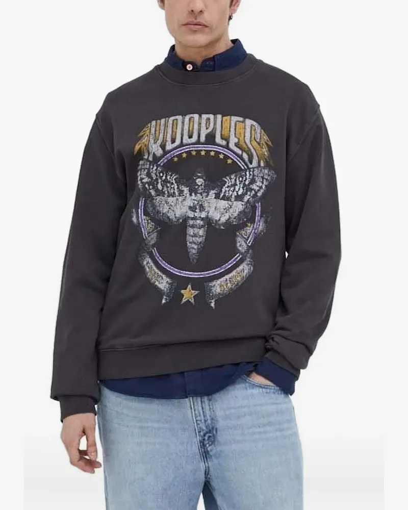 The Kooples Sweatshirt mit Motten-Print - Grau Grau