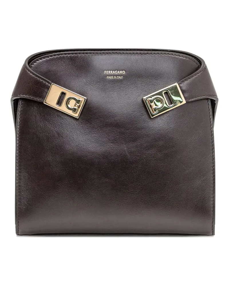 Ferragamo Kleine Hug Gürteltasche - Braun Braun