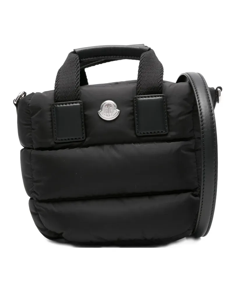Moncler Mini Caradoc Schultertasche mit Steppung - Schwarz Schwarz