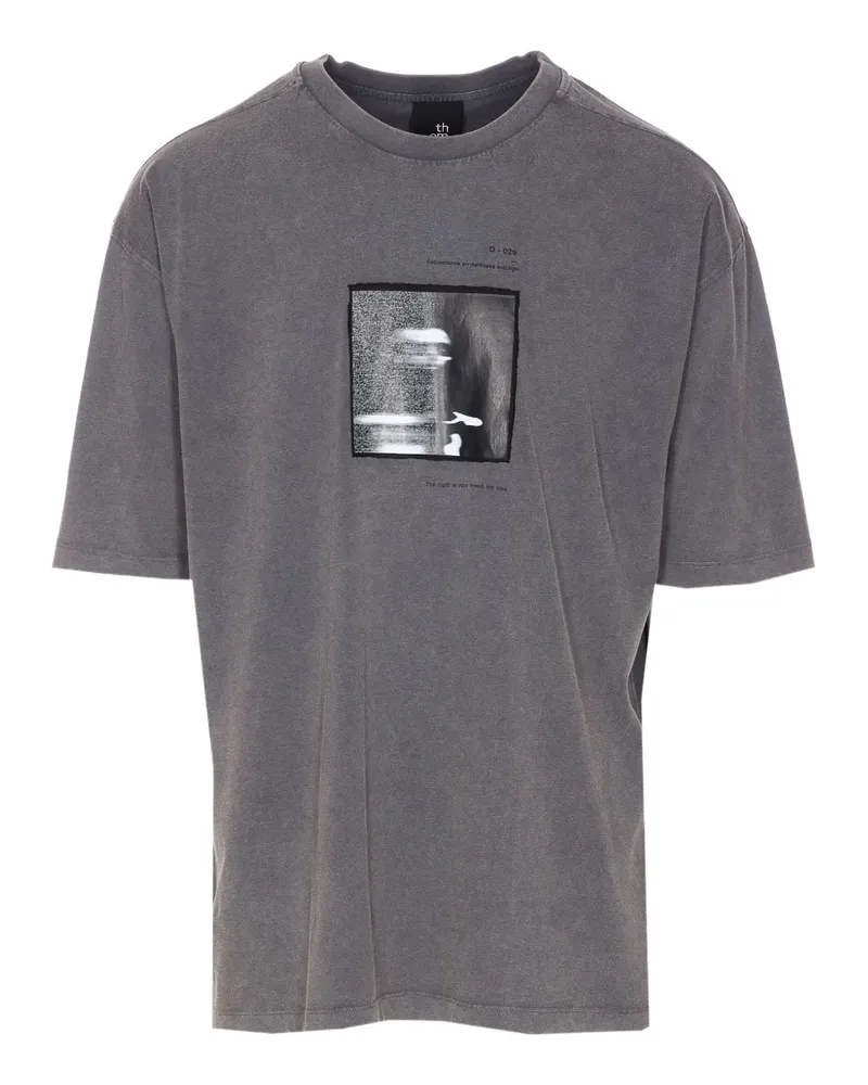 THOM KROM T-Shirt mit grafischem Print - Grau Grau