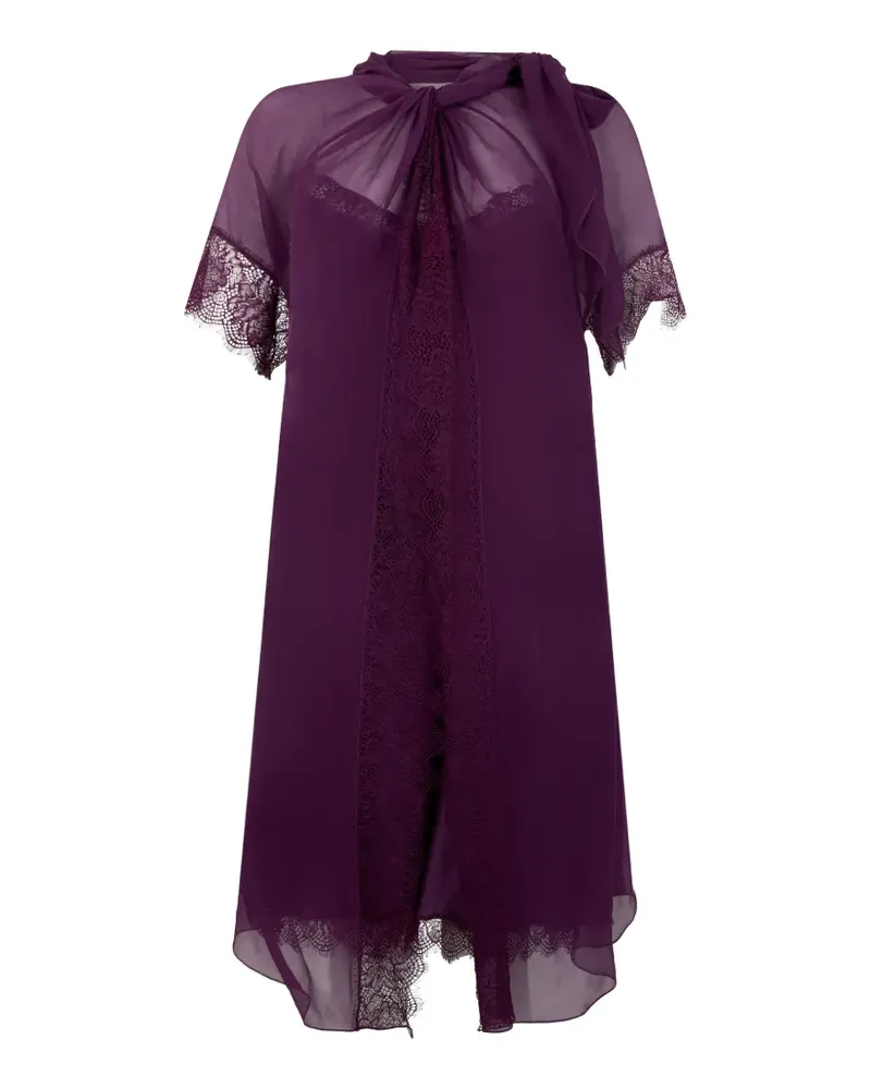 Alberta Ferretti Camisole-Kleid aus Seide - Violett Violett