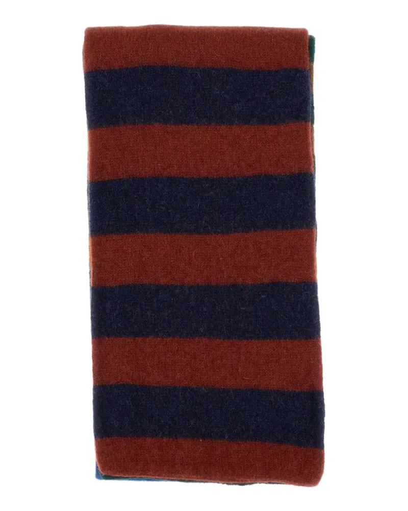 Howlin' Cosmic Surfin striped-pattern scarf - Blau Blau