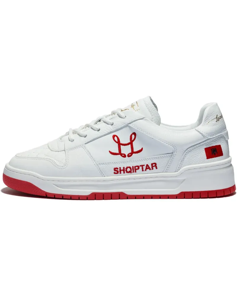 Leandro Lopes Tony Sneakers mit Logo-Stickerei - Weiß Weiß