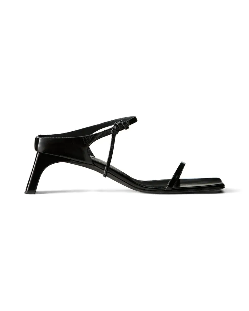 Calvin Klein square-toe knotted sandals - Schwarz Schwarz