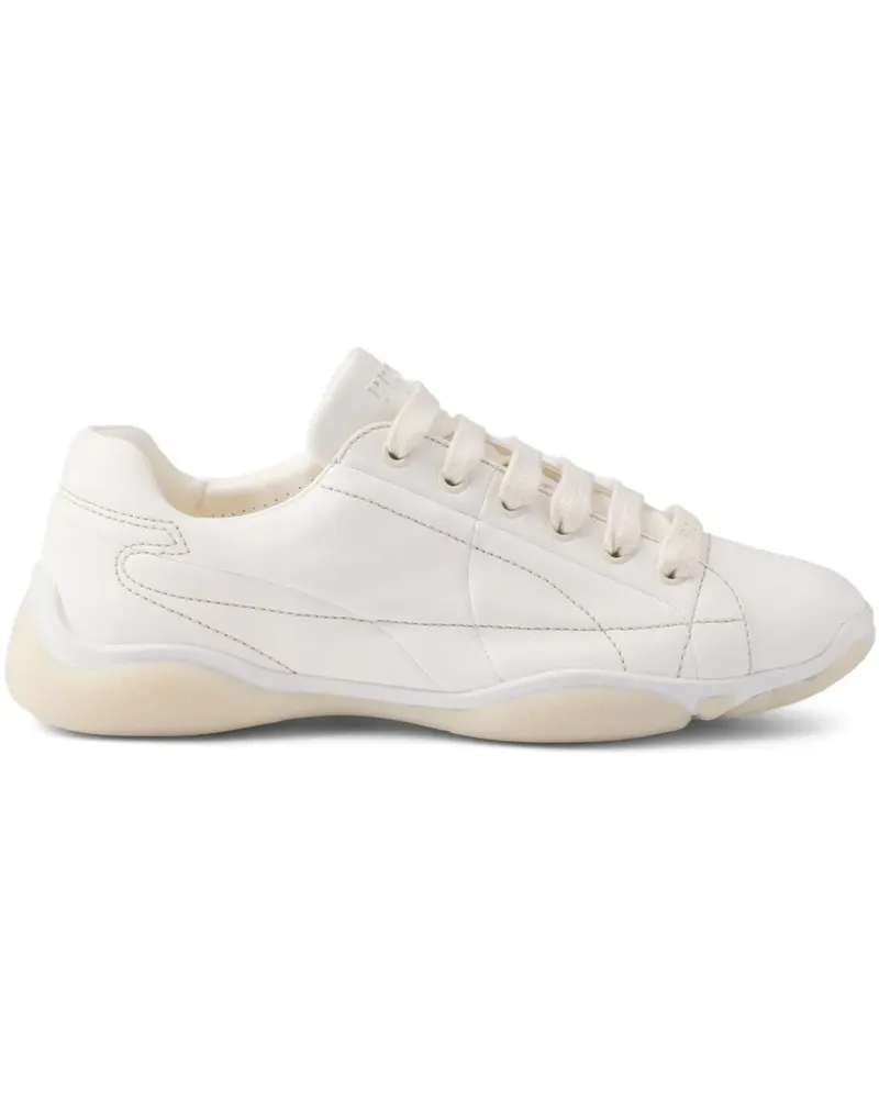 Prada Sneakers aus Leder - Nude Nude