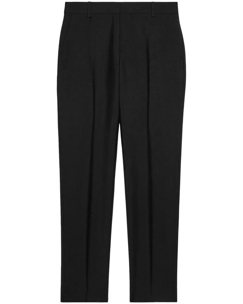 AMI Paris Klassische High-Waist-Hose - Schwarz Schwarz