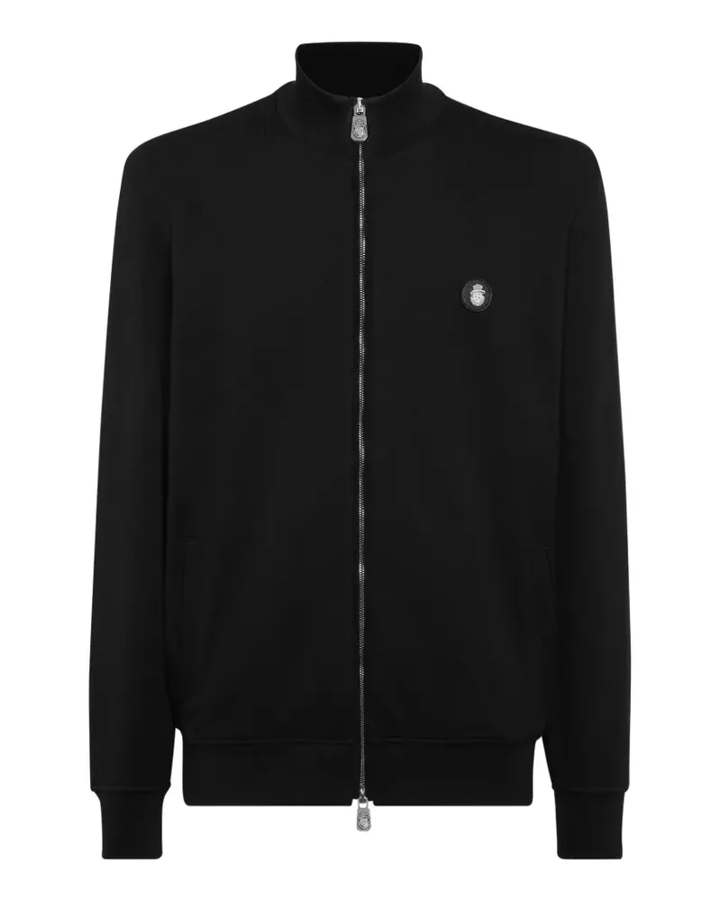 Billionaire Sweatshirtjacke mit Logo-Schild - Schwarz Schwarz