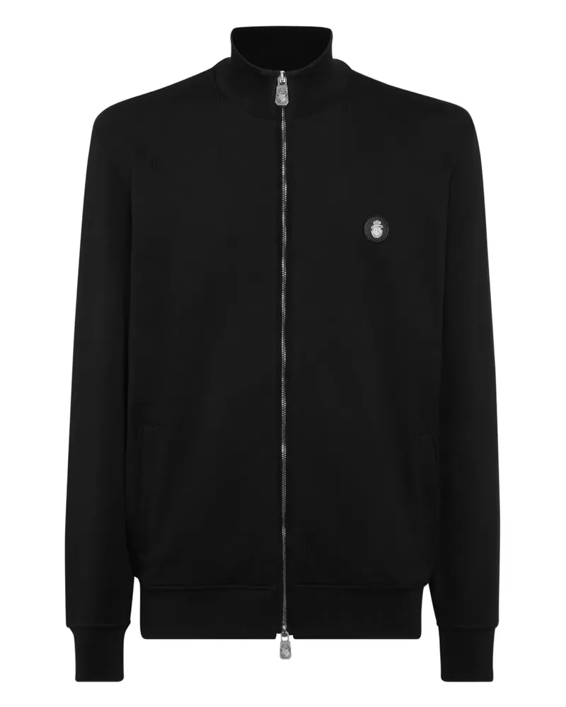 Billionaire Sweatshirtjacke mit Logo-Schild - Schwarz Schwarz