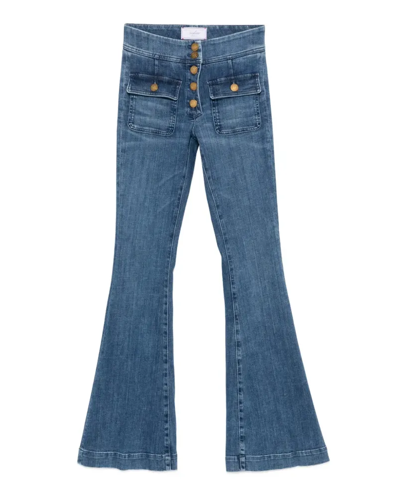 Seafarer Ausgestellte Jeans mit Knopfverschluss - Blau Blau
