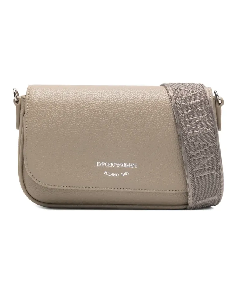 Emporio Armani logo-print crossbody bag - Nude Nude