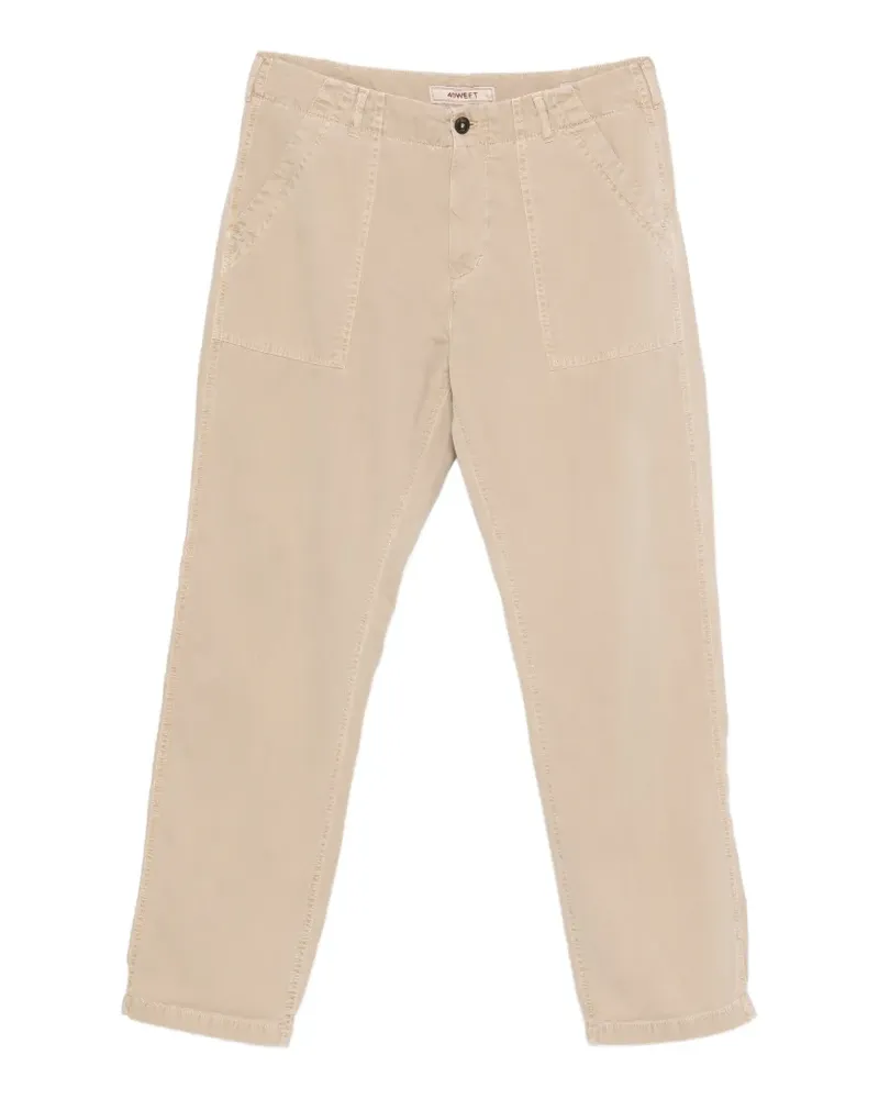 40Weft Hose mit geradem Bein - Nude Nude