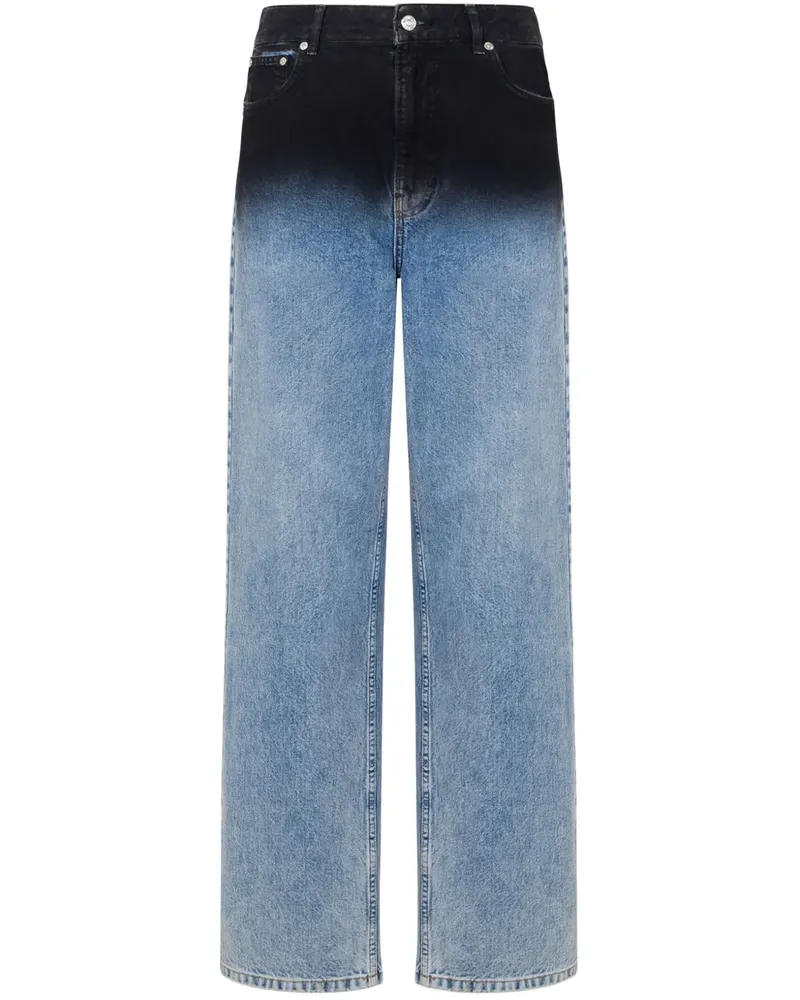 Moschino Zweifarbige Jeans - Blau Blau