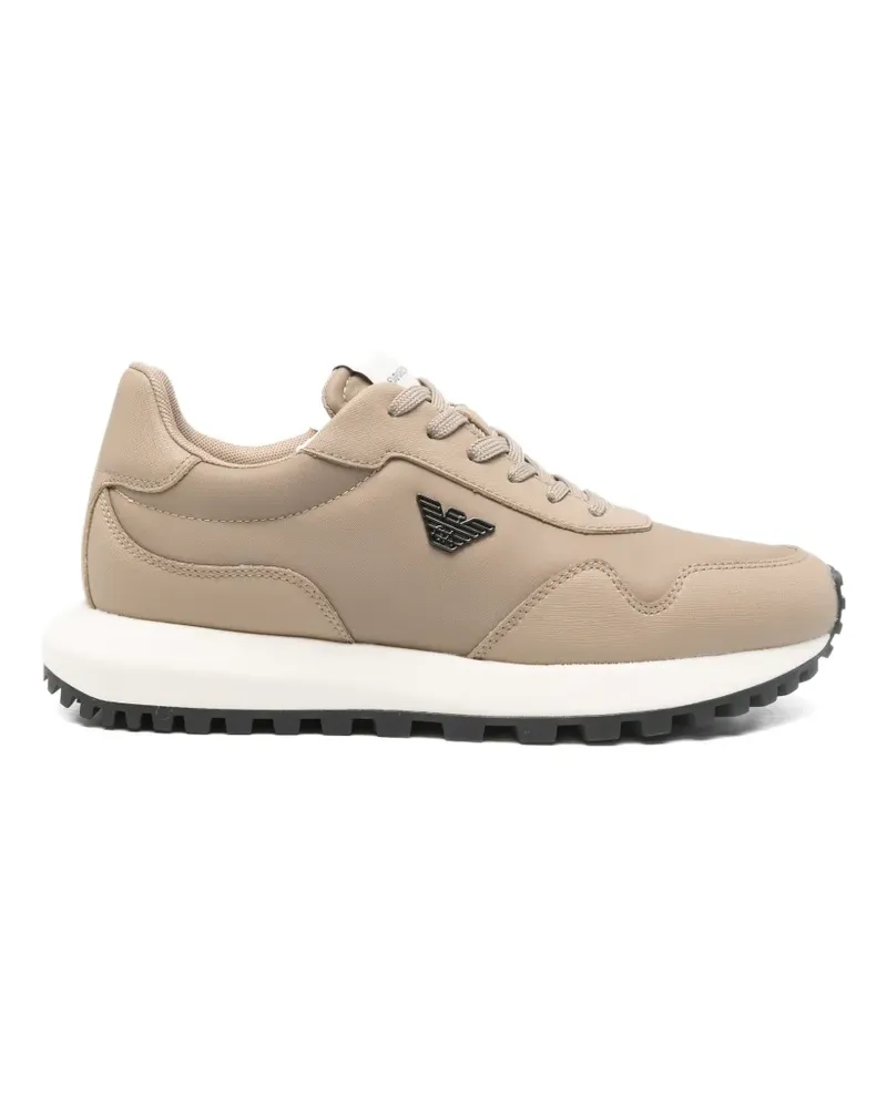 Emporio Armani logo-detail sneakers - Nude Nude