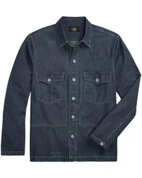 Ralph Lauren Langarmshirt mit Knöpfen Blau