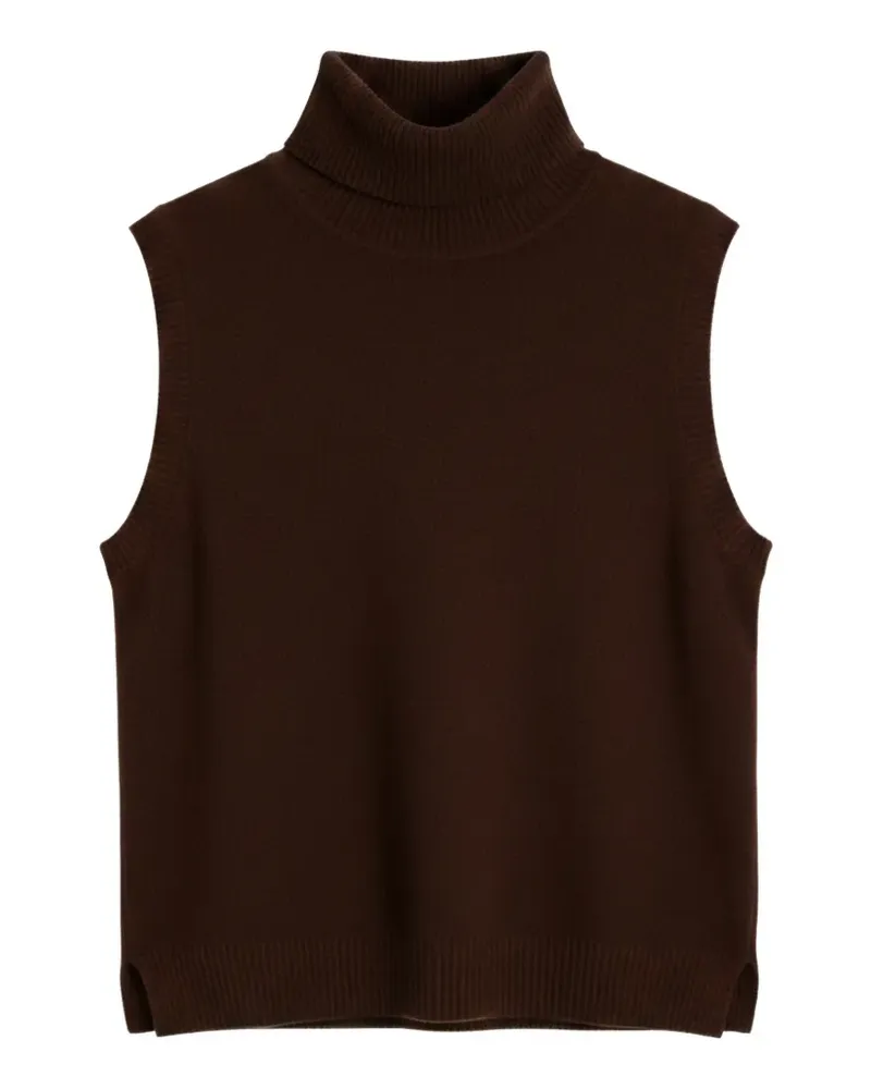 Chinti & Parker Basics Top mit Rollkragen - Braun Braun
