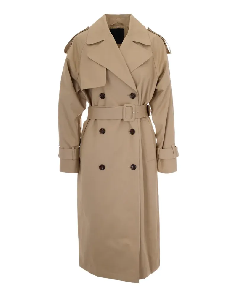 Liu Jo double-breasted belted trench-coat - Nude Nude