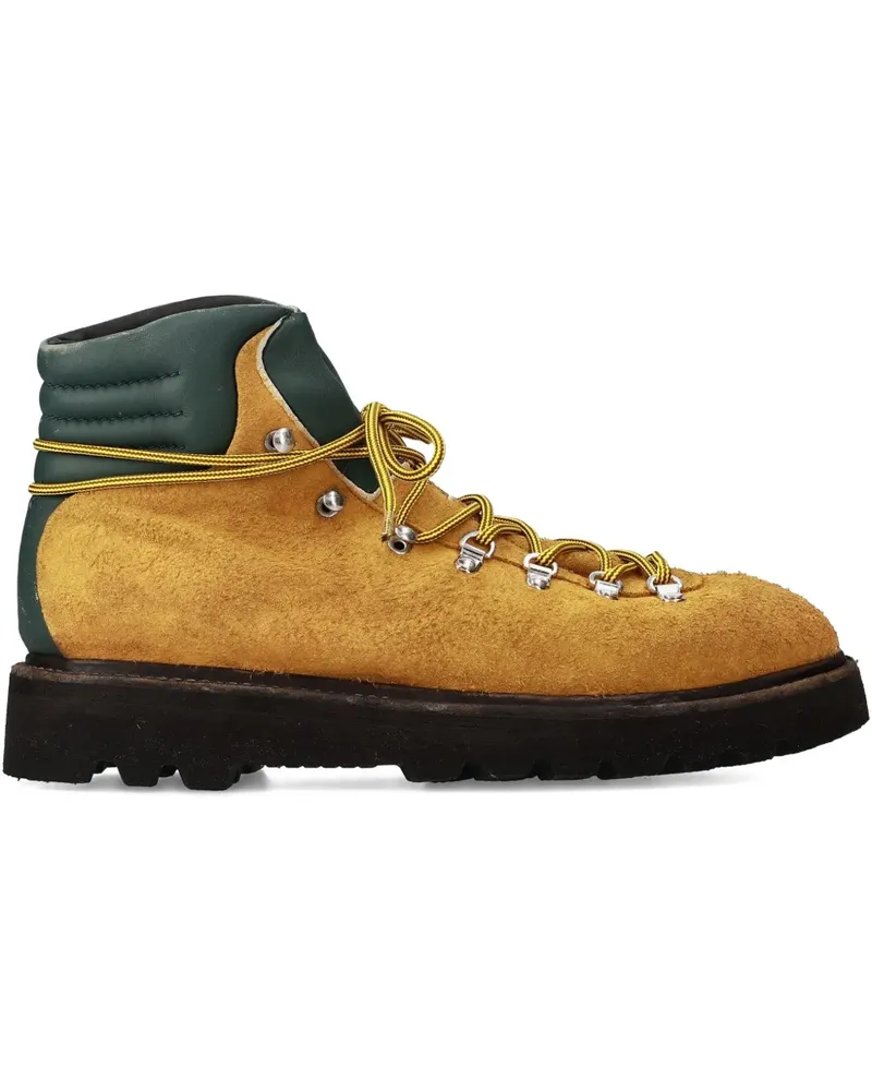 Premiata Schnürstiefel mit Kontrasteinsatz - Braun Braun