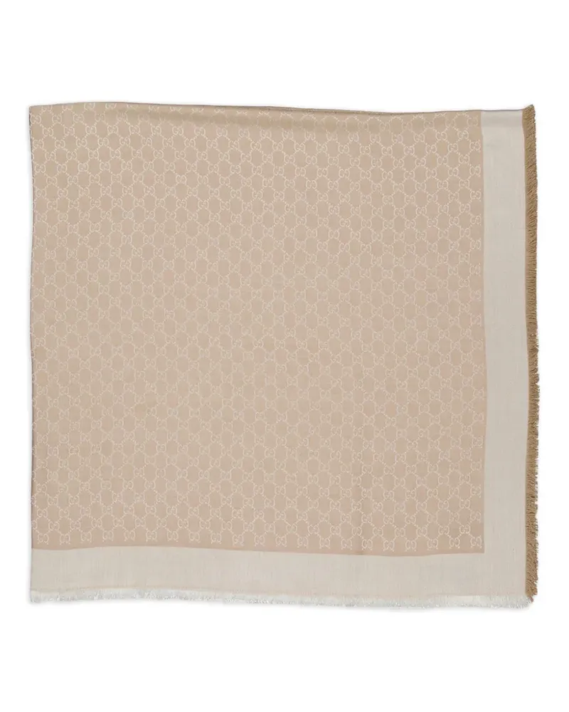 Gucci Schal mit GG - Nude Nude