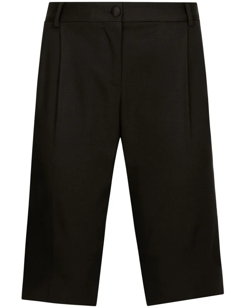 Dolce & Gabbana Klassische Bundfaltenshorts - Schwarz Schwarz
