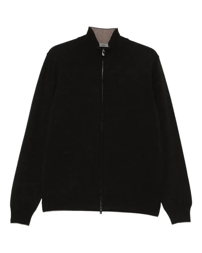 Corneliani Cardigan mit Reißverschluss - Schwarz Schwarz