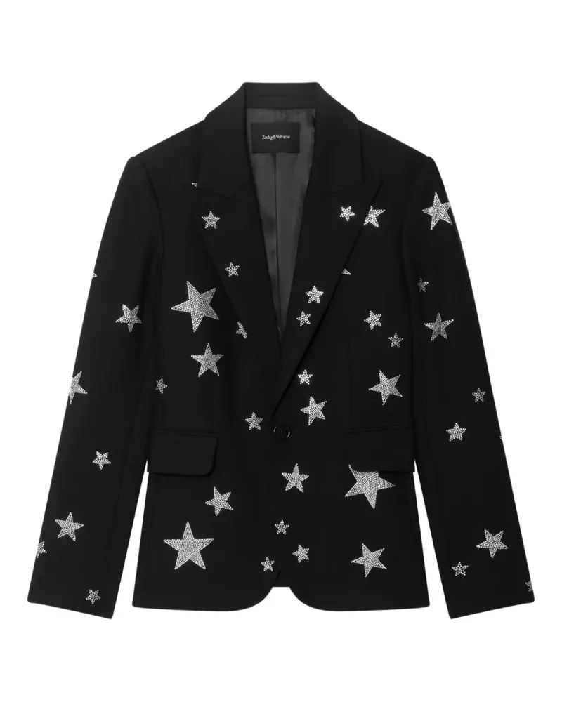 Zadig & Voltaire Vavy structured fitted blazer - Schwarz Schwarz
