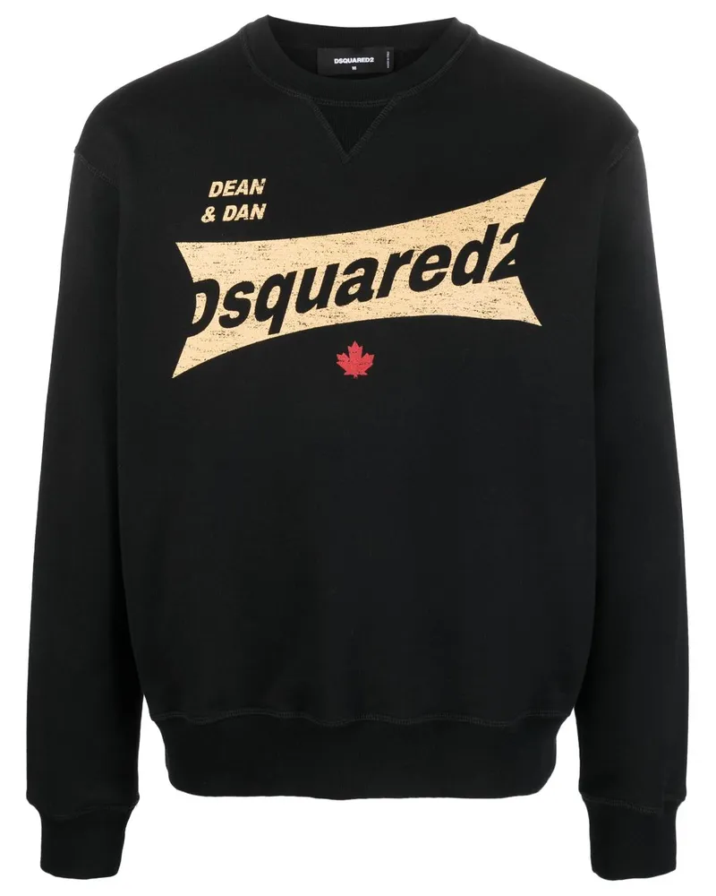 Dsquared2 Sweatshirt mit Logo-Print - Schwarz Schwarz