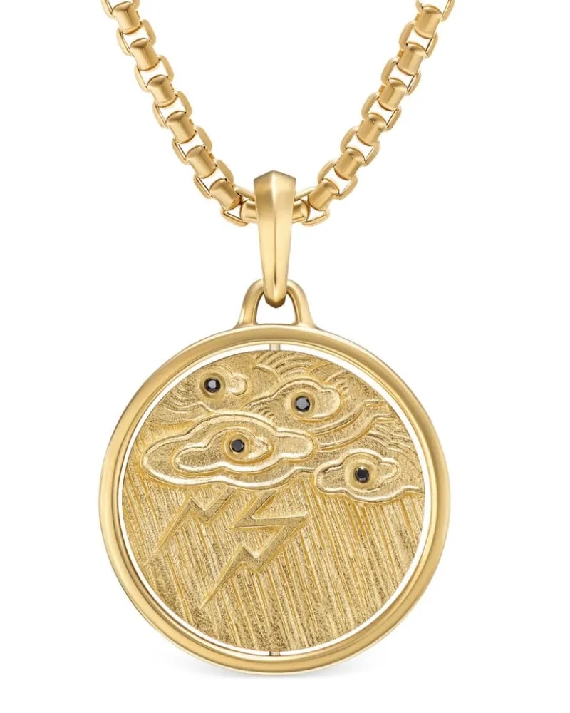 David Yurman 18kt Storm Duality Gelbgoldamulett 30mm Gold