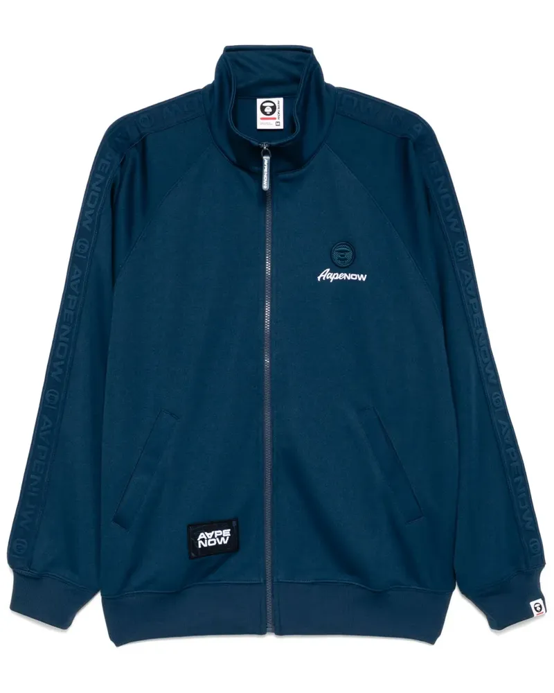 BAPE APENOW Sportjacke mit Moonface-Logo - Blau Blau