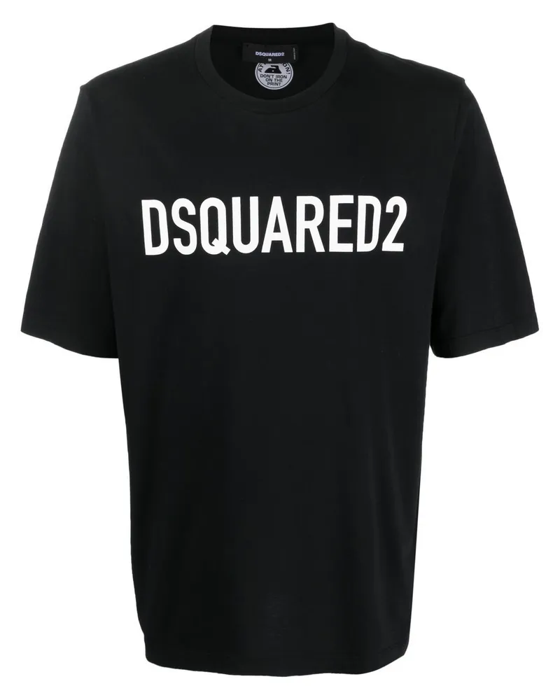 Dsquared2 T-Shirt mit Logo-Print - Schwarz Schwarz