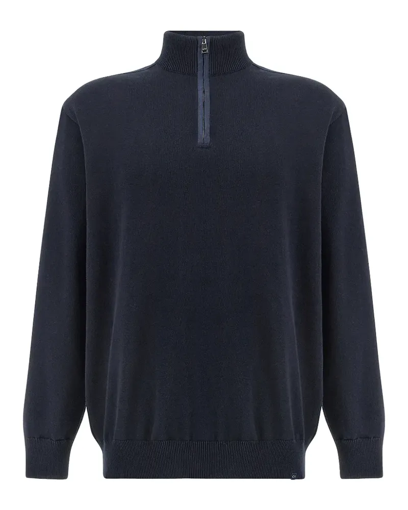 Paul & Shark half-zip cotton sweater - Blau Blau