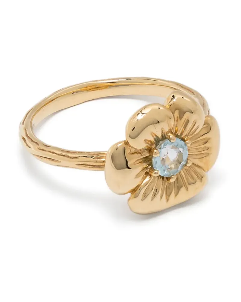 Aurélie Bidermann 18kt Bouquet Gelbgoldring mit Topas Gold