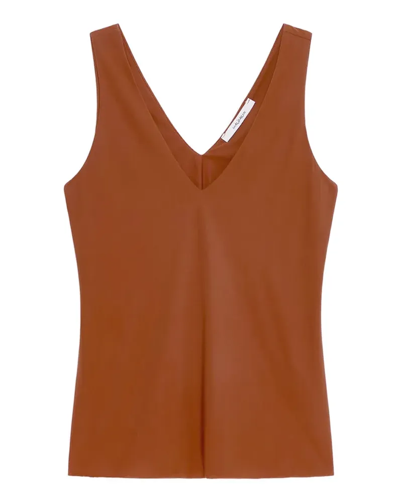 Maliparmi Oberteil mit V-Ausschnitt - Braun Braun