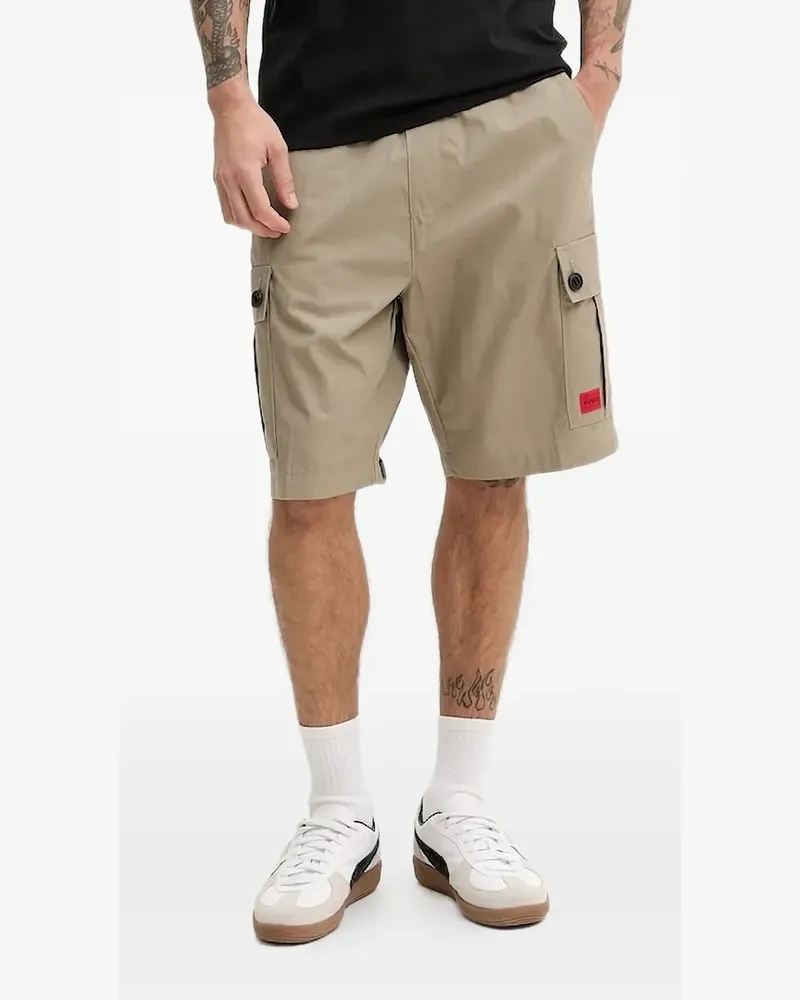 HUGO BOSS Cargo-Shorts mit Logo-Patch - Nude Nude