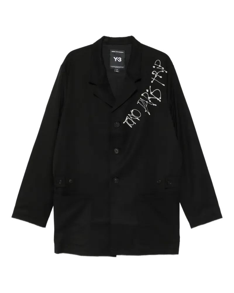 Y-3 Sakko mit fallendem Revers - Schwarz Schwarz