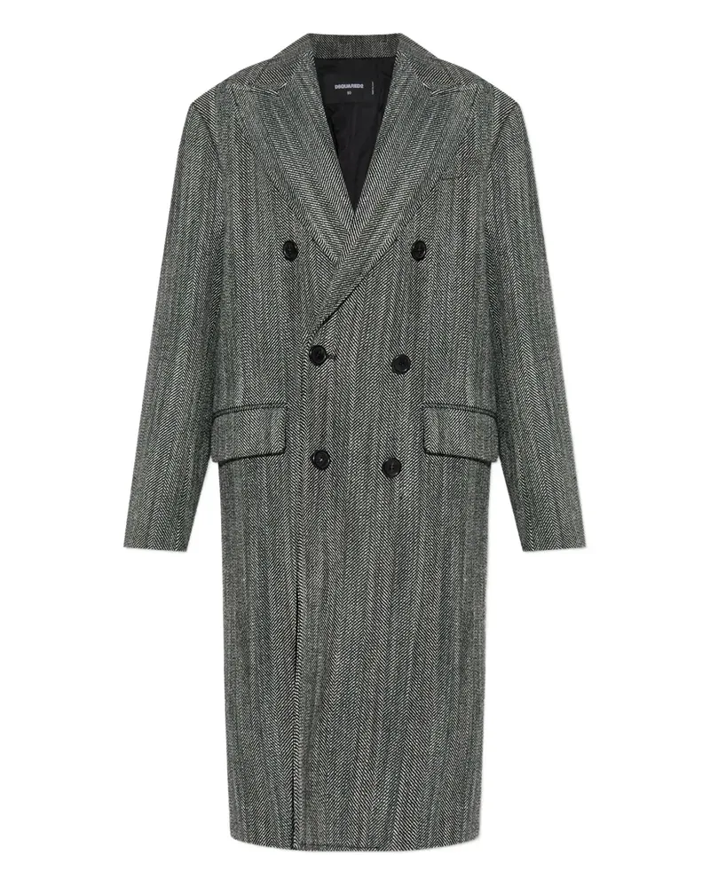 Dsquared2 herringbone coat - Grau Grau