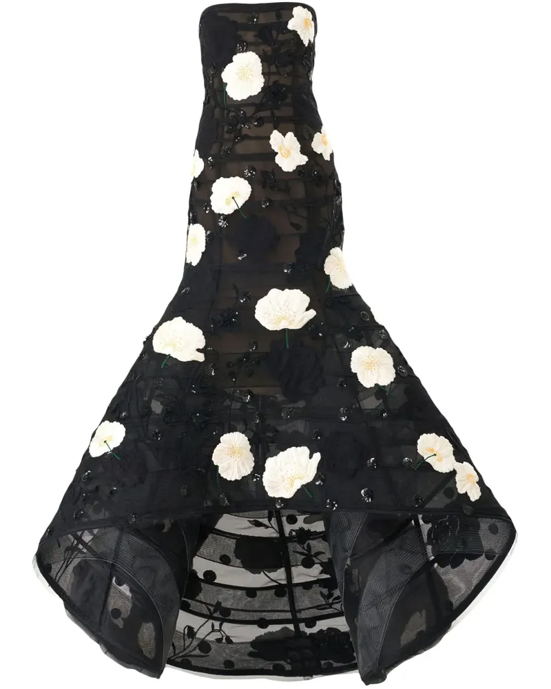 Carolina Herrera New York Trumpet Abendkleid - Schwarz Schwarz