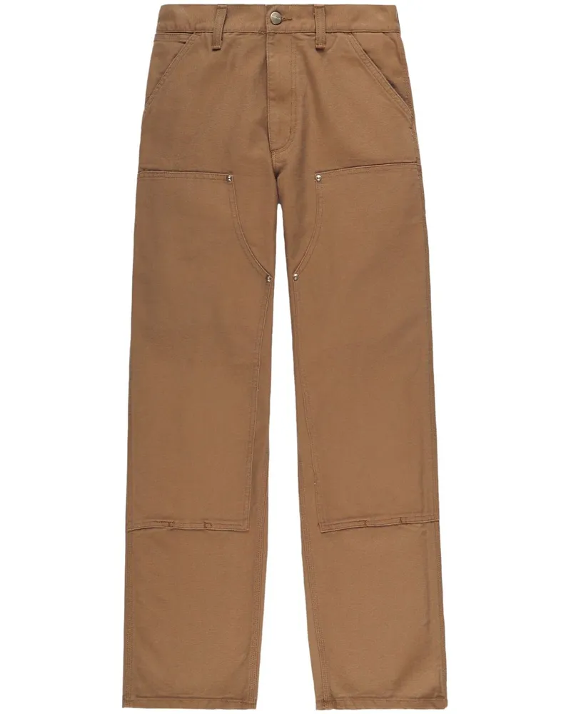 Carhartt WIP Double Knee Straight-Leg-Hose - Braun Braun